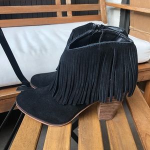 STEVEN Sierrah Fringe Suede Bootie NWT